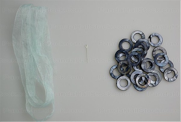 Needed Materials for making a ribbon necklace